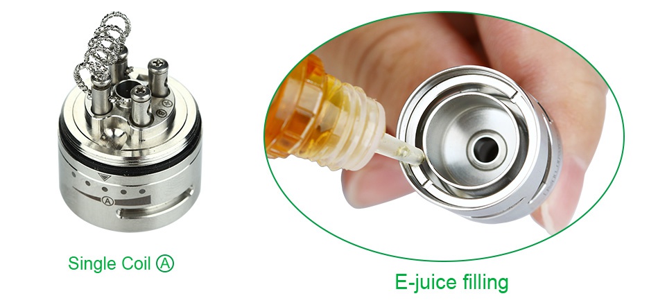 Murdex 316 Coil Control RTA 2ml Single Coil A E juice filling