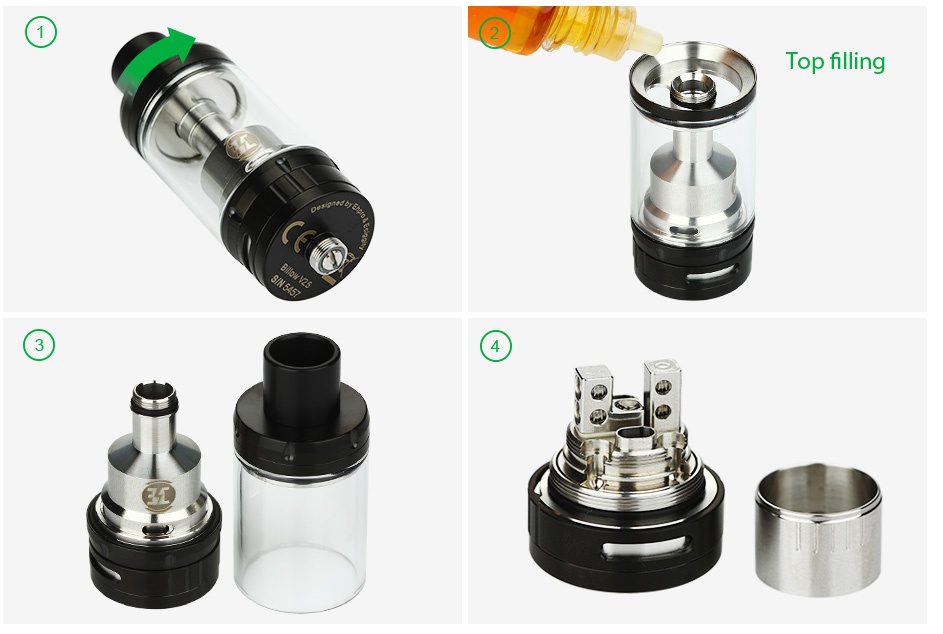 Ehpro Billow V2.5 RTA 6ml Top filling