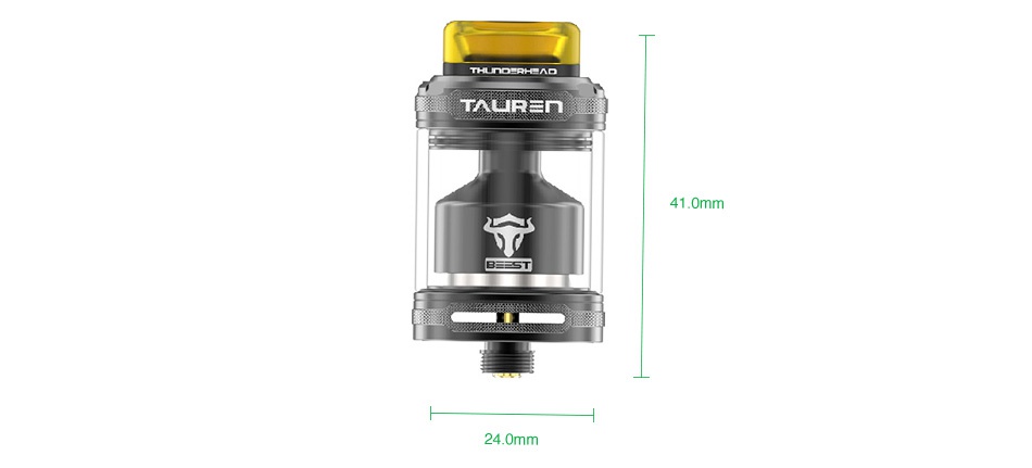 [With Warnings] THC Tauren RTA 2ml/4.5ml 41 0mm T 24 0mm