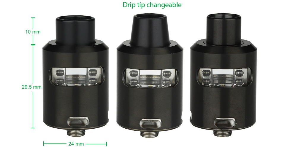 GeekVape Tsunami 24 Plus RDA Drip tip changeable 10 mm 29 5mm 24 mm