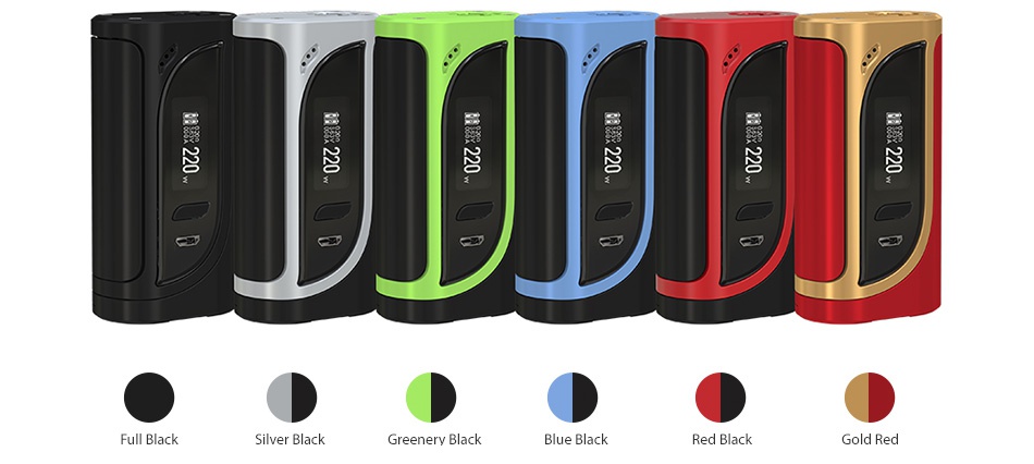 Eleaf iKonn 220 Box MOD Full black Silver black Greenery black Blue black d black Gold Re