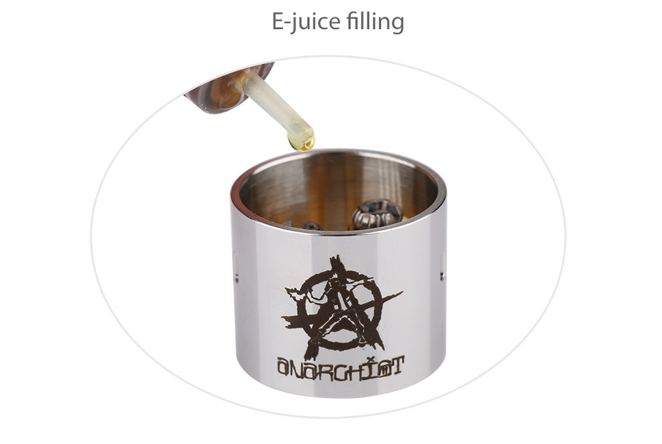 Anarchist Riot RDA E juice filling ONORGHIR